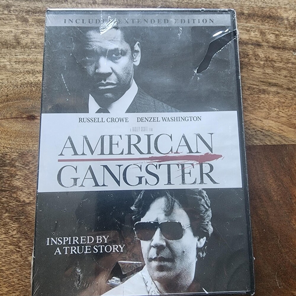 American Gangster DVD Extended Widescreen Crowe Washington Universal New Sealed
